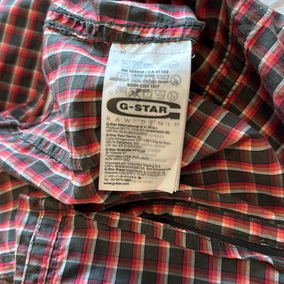 G-Star Midnight Sign Piping L/S - Cotton Western Button Down Shirt - Picture 10 of 13